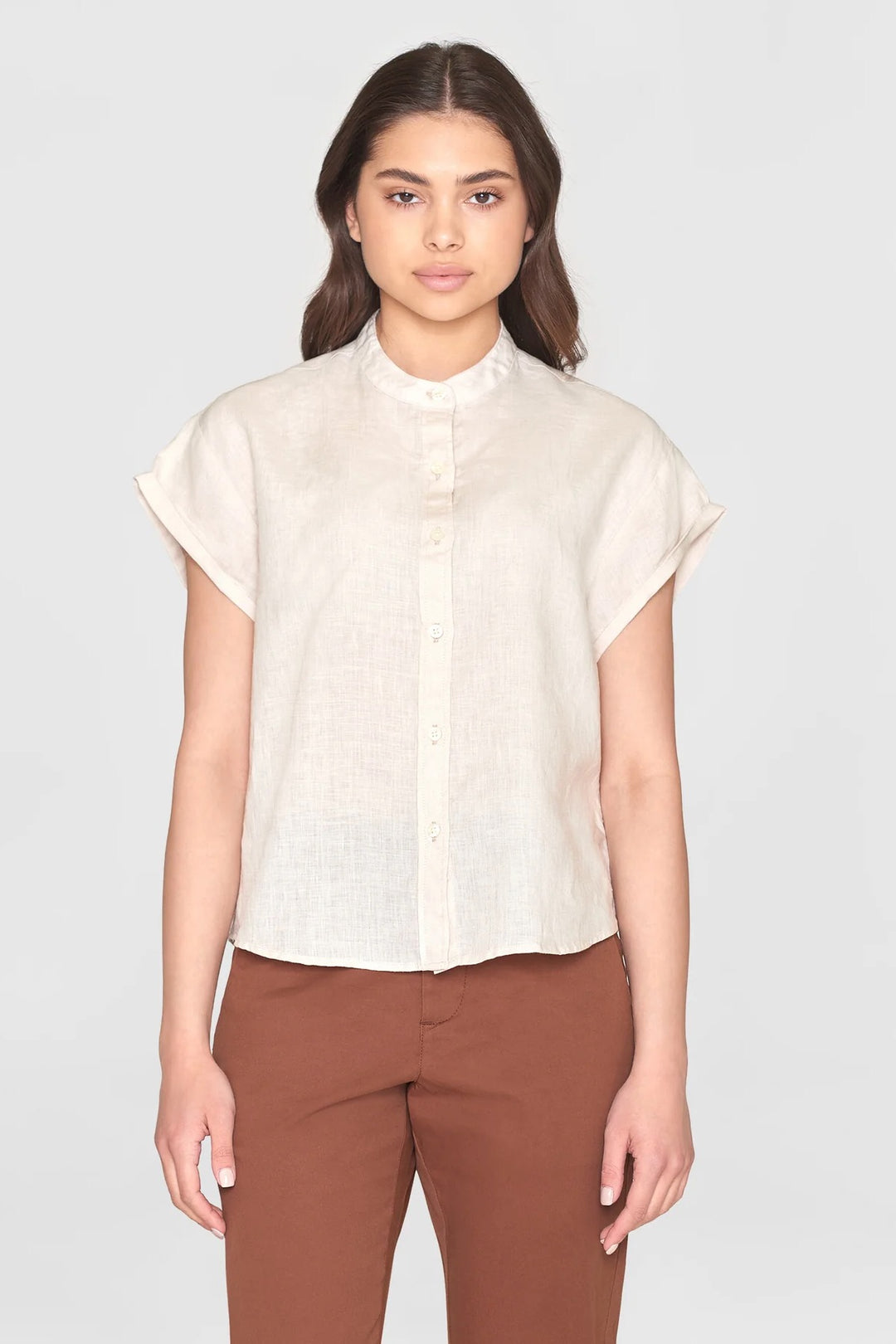 COLLAR Linen Shirt | KNOWLEDGE COTTON APPAREL