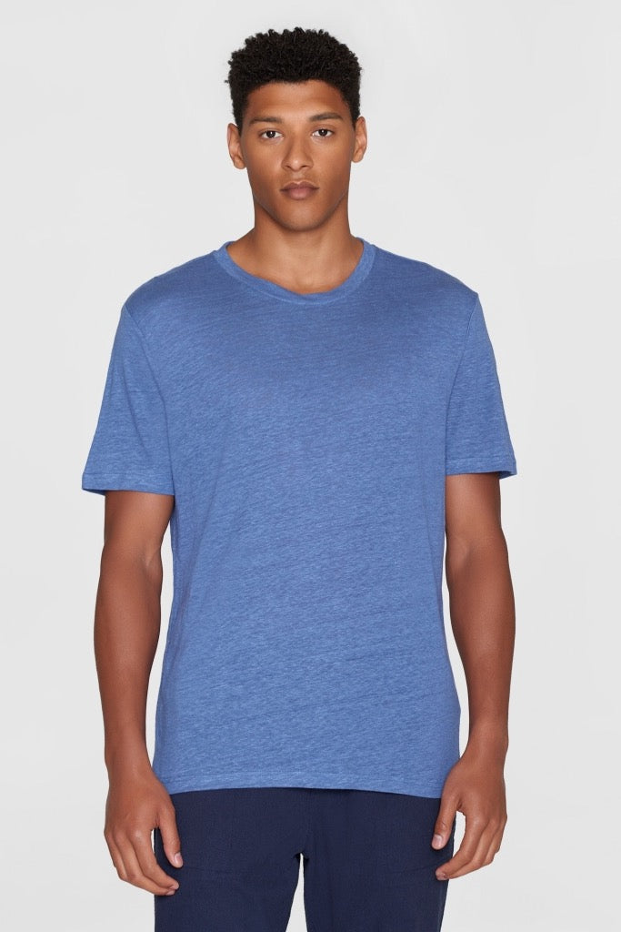 LINEN T-Shirt moonlight blue