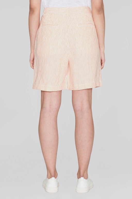 POSEY Striped Linen Shorts orange