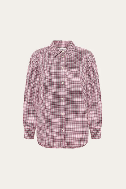 VEGA Relaxed Check Shirt pink
