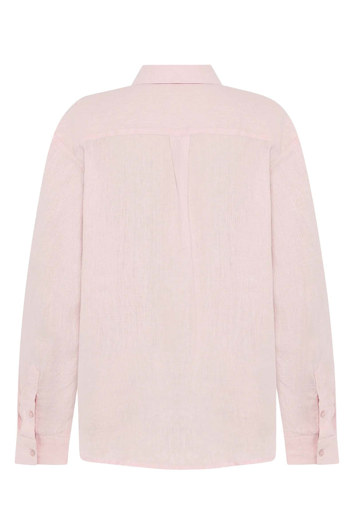 LOOSE Linen Shirt pale pink KCA