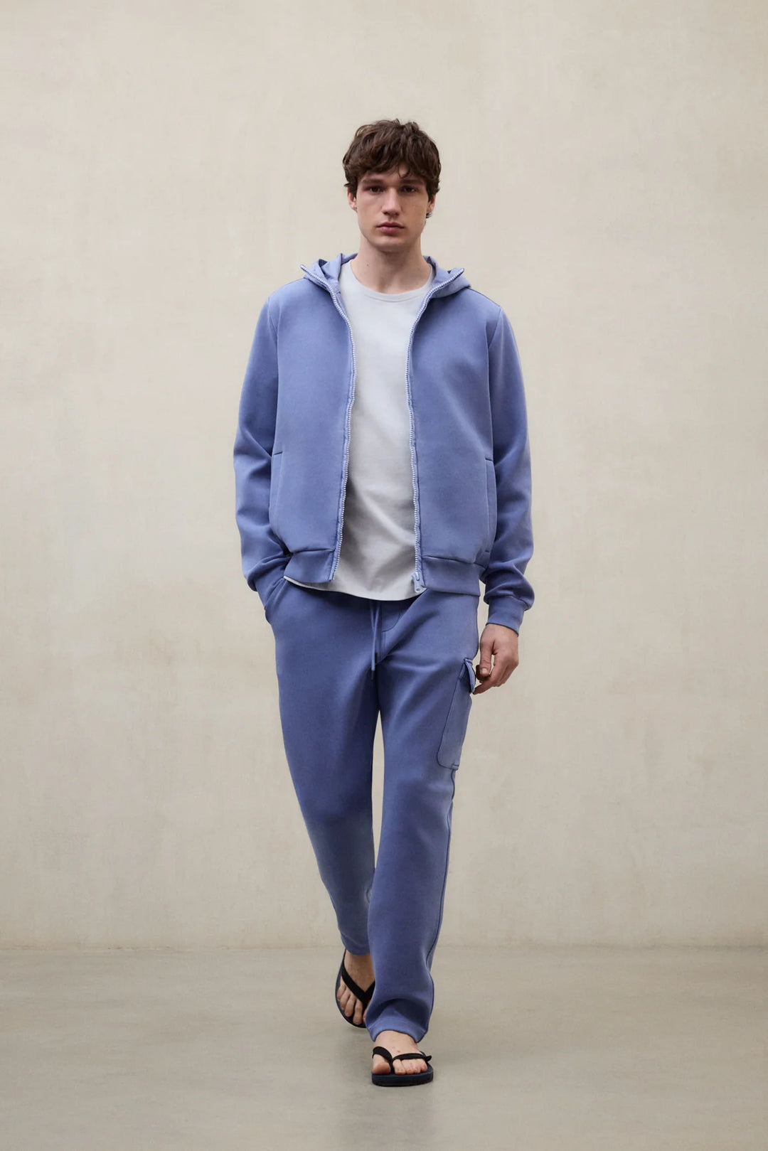 DYLAN HYBRID Zip Hoody artic blue