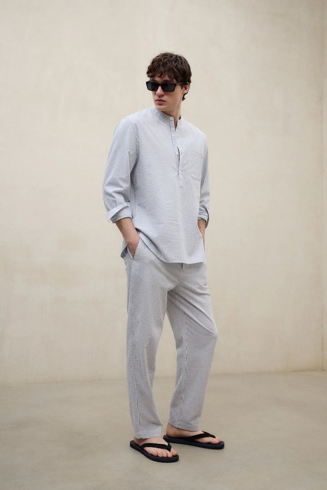 FEIRE Pants white blue