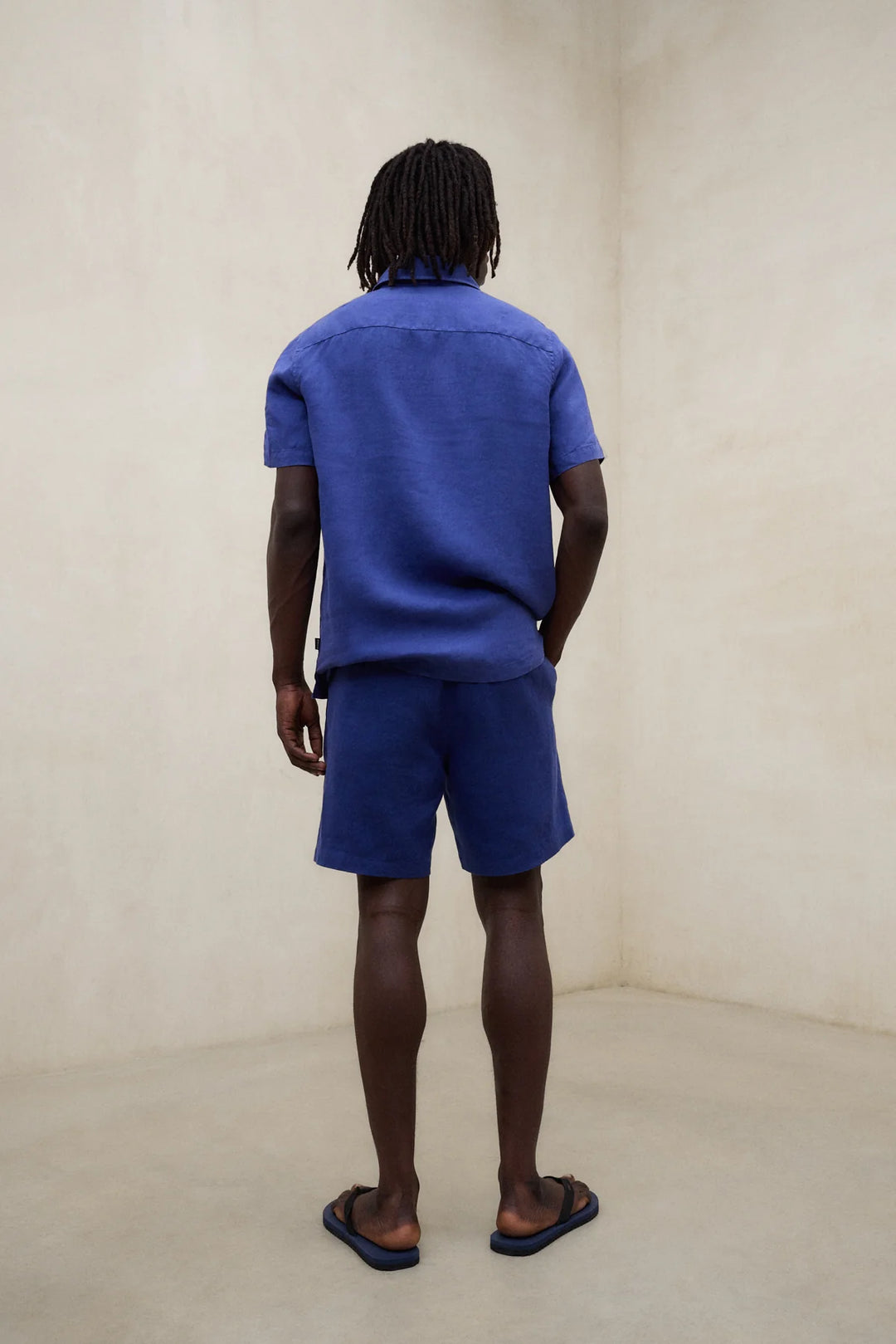 IGOR Linen Shirt blue indigo