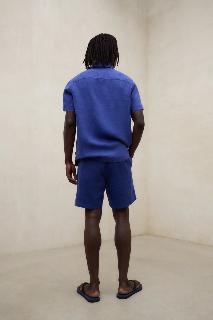 IGOR Linen Shirt blue indigo