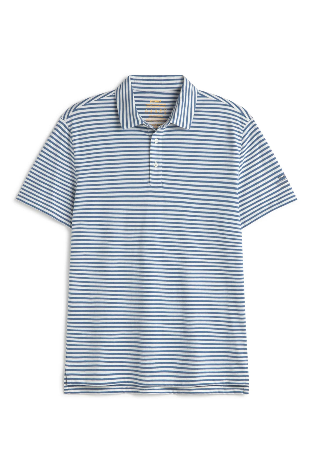 LOGAN Polo ecru blue stripes