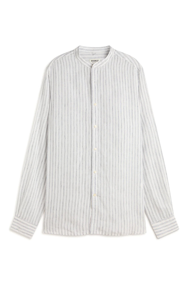 DAVID Shirt white navy stripe