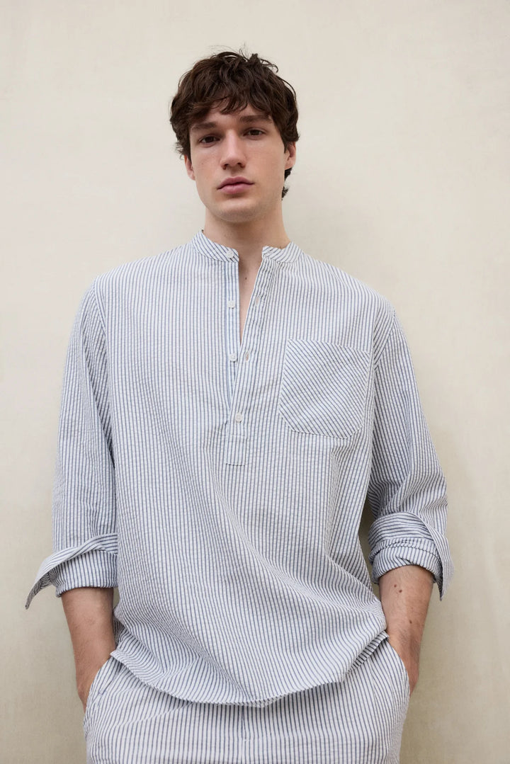 GUILLE Shirt white blue