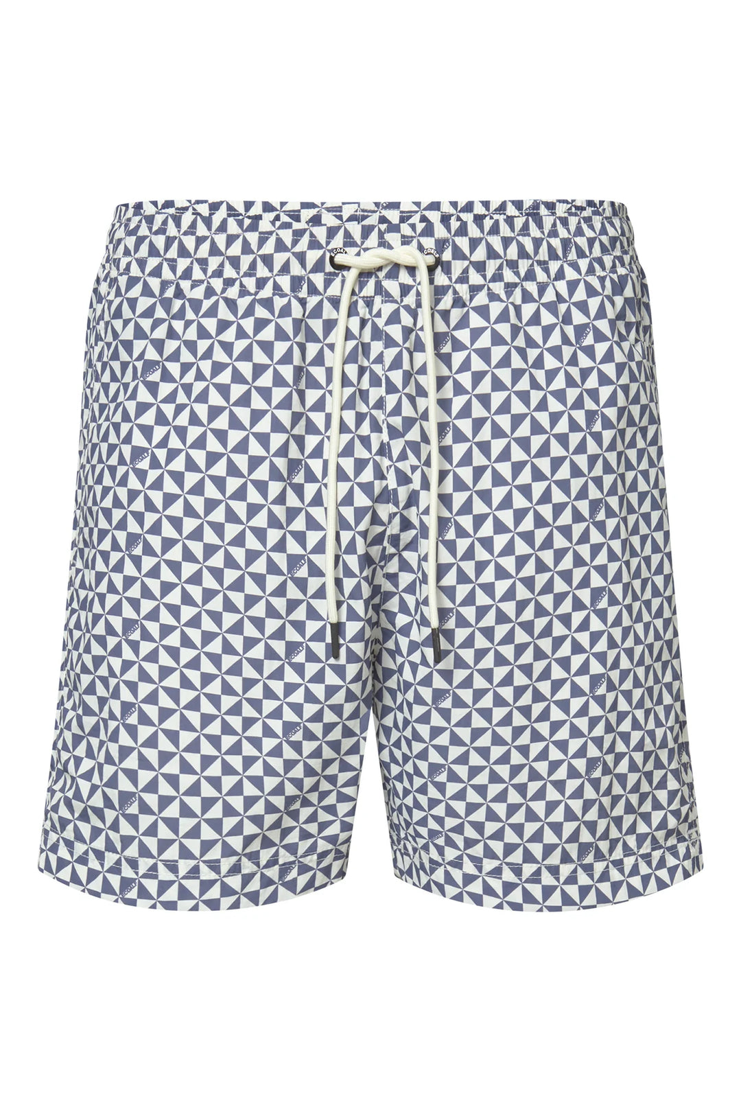 BEQUIA Badehose blue geometric print
