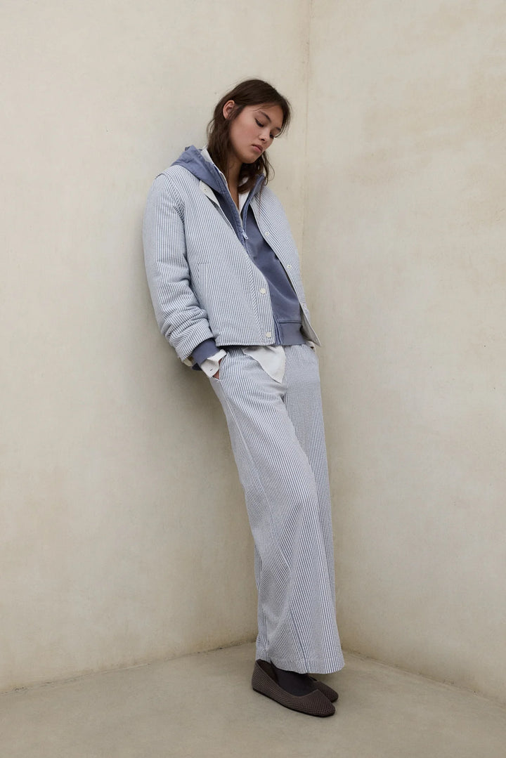 GABI Reversible Jacket ecru/blue stripe
