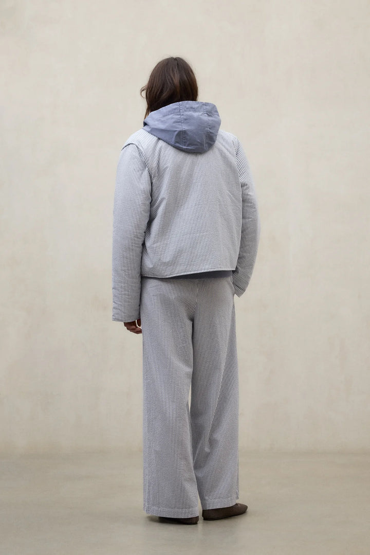 GABI Reversible Jacket ecru/blue stripe