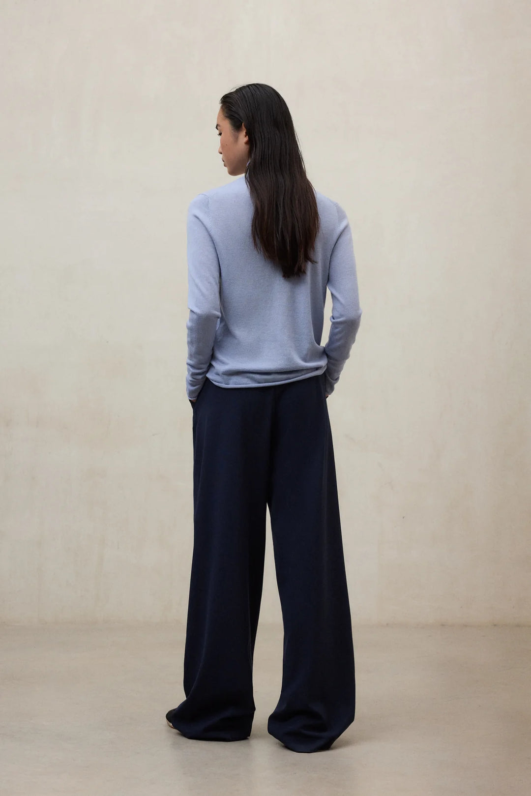 FAYA Knit Sweater blue lilac