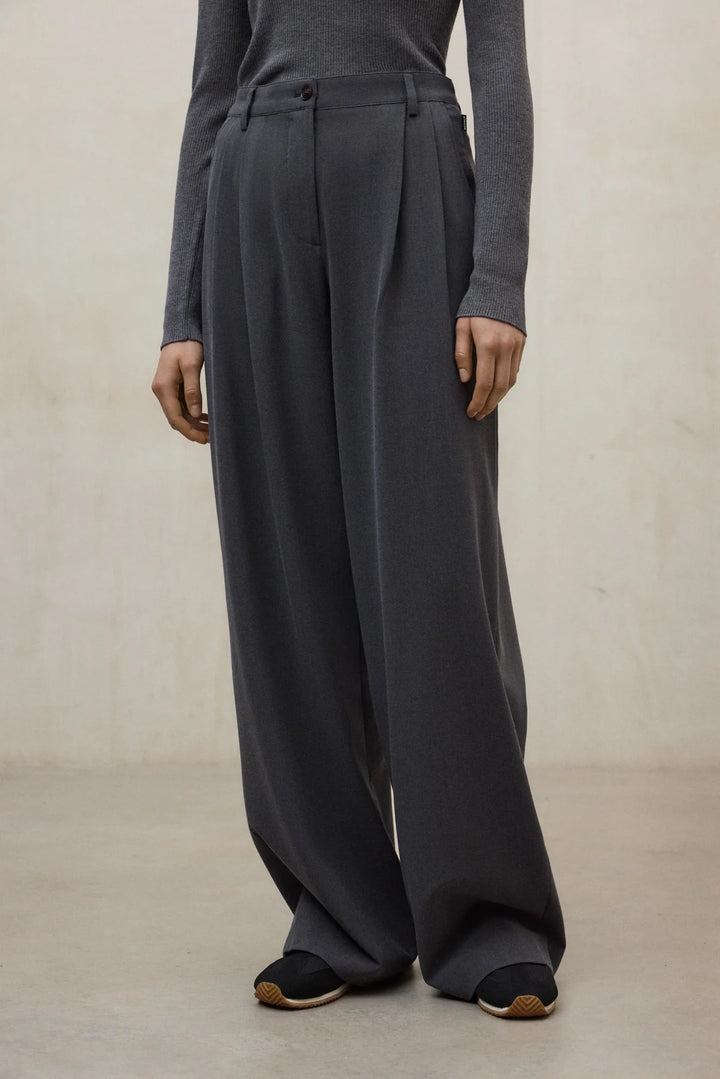 MIEL Pants dark grey mel