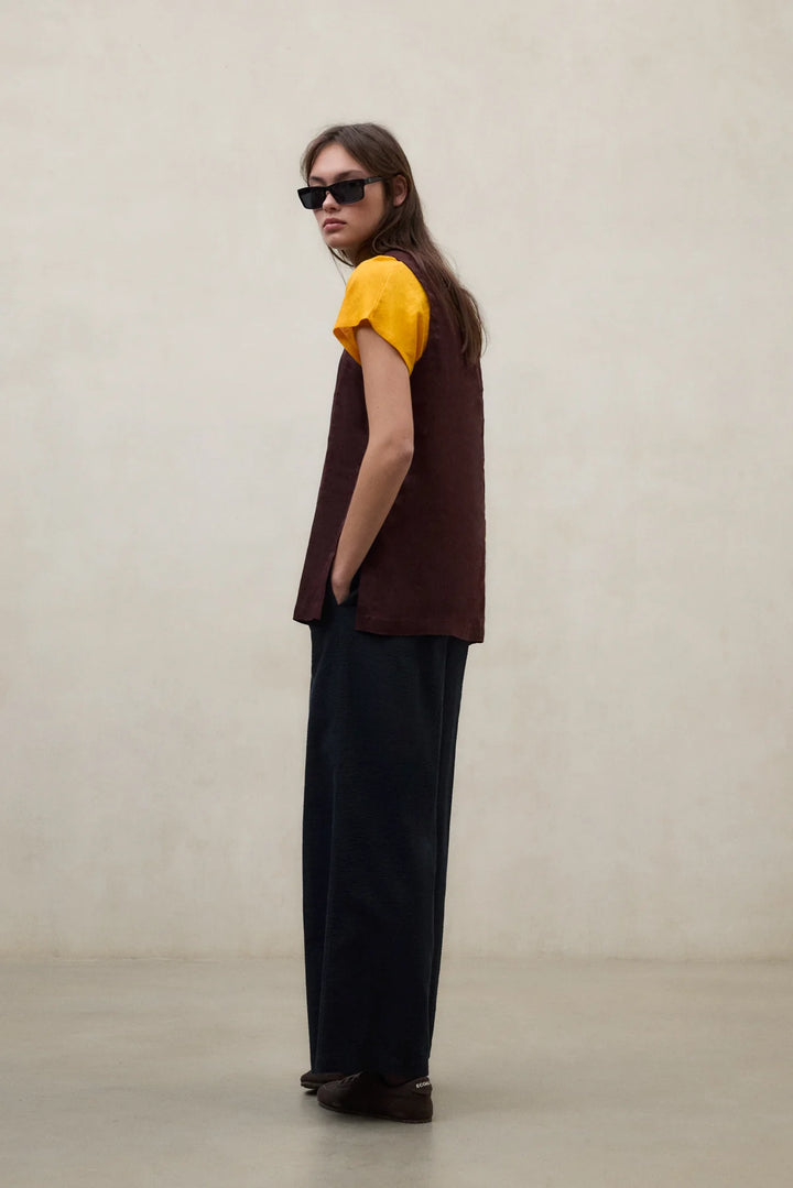 SIA Linen Shirt cocoa