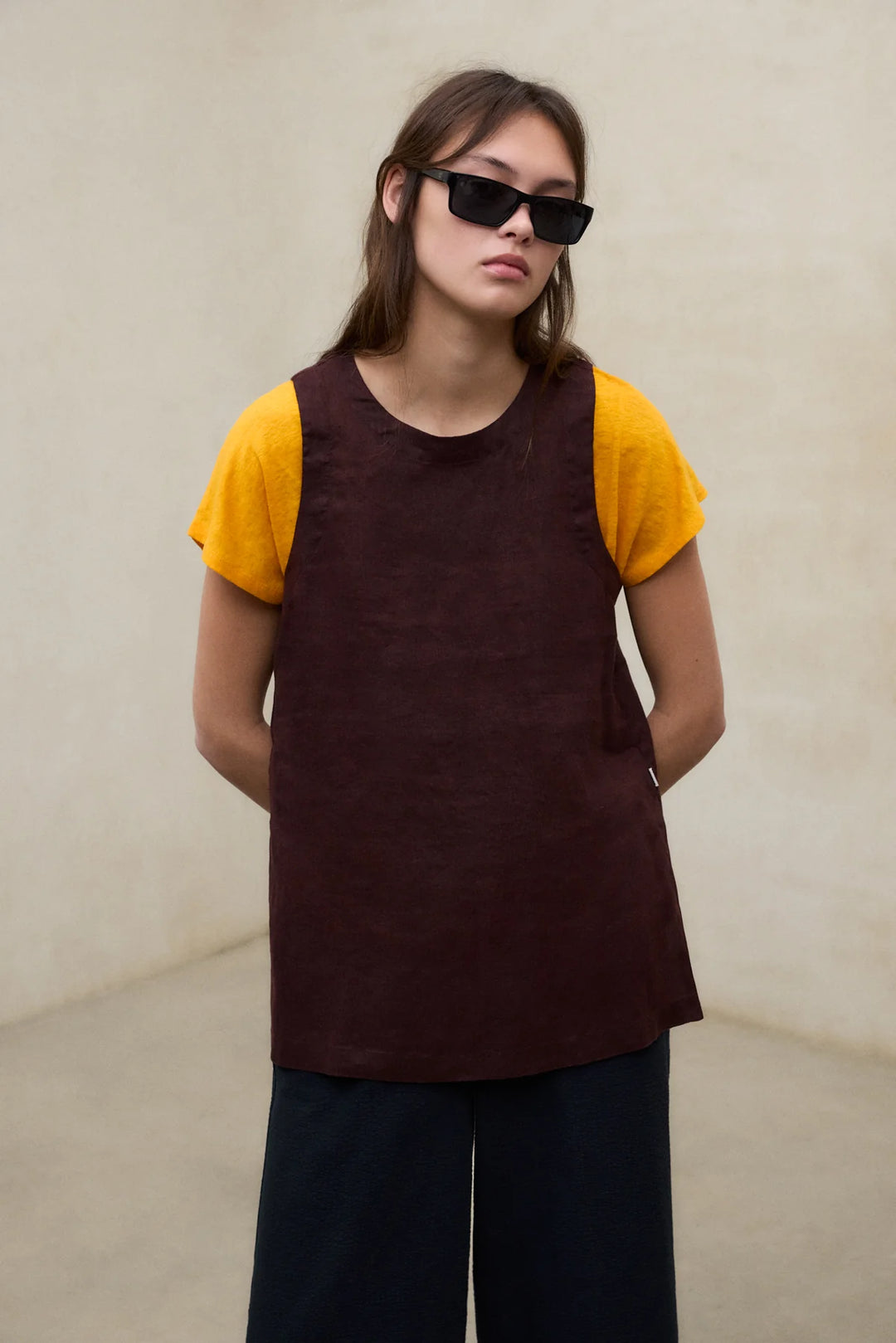 SIA Linen Shirt cocoa