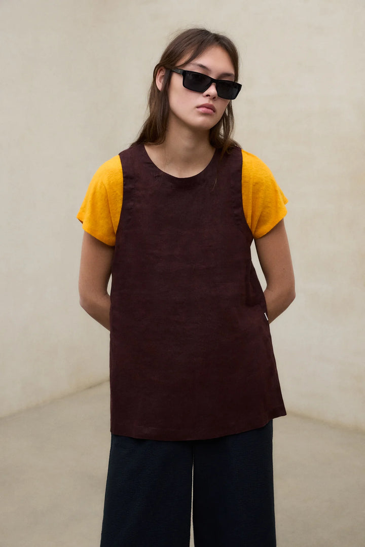SIA Linen Shirt cocoa