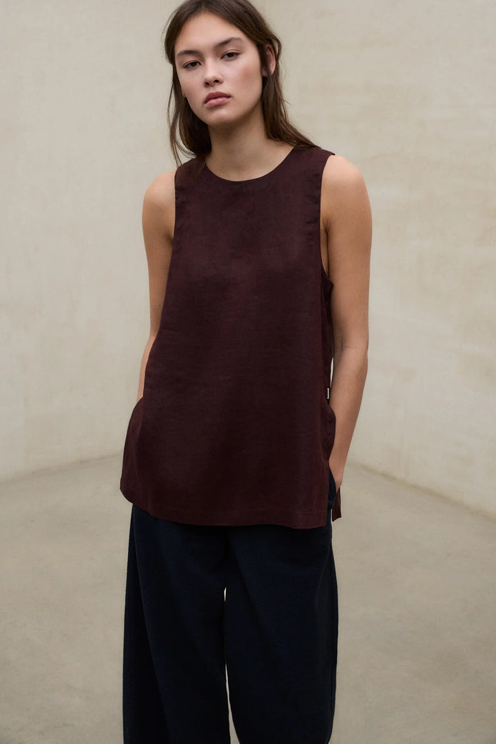 SIA Linen Shirt cocoa