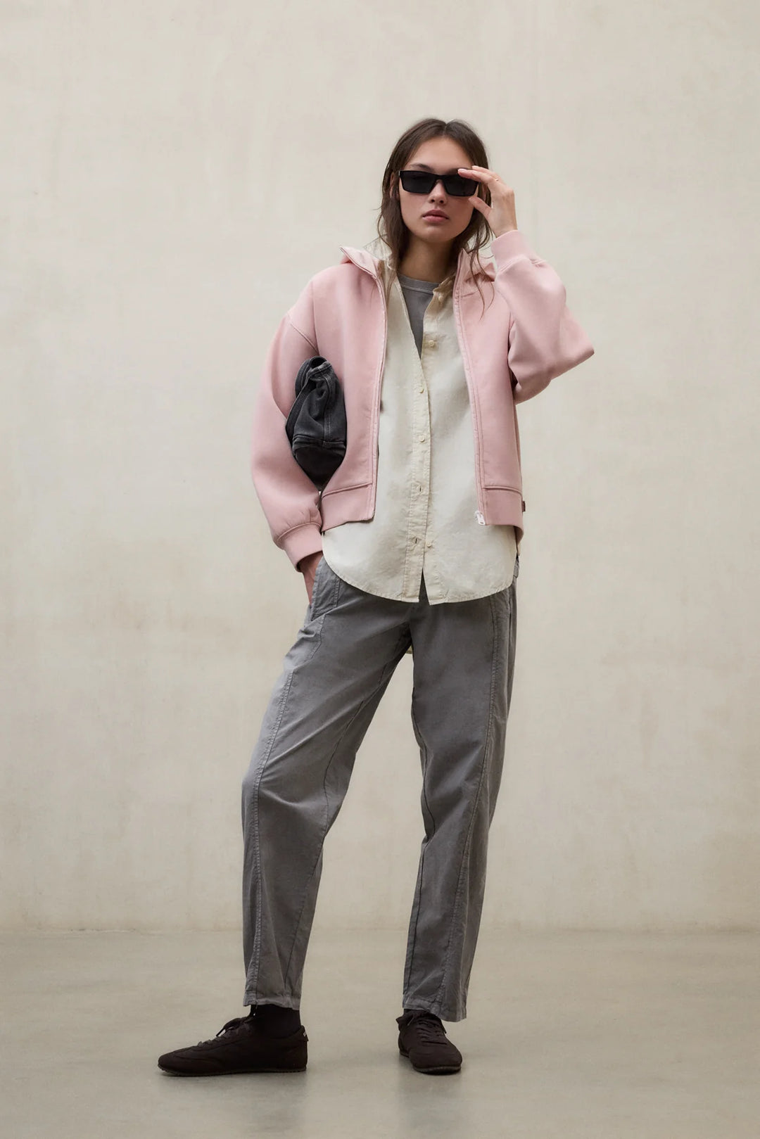 ARICA Sweatshirt Zip dusty rose