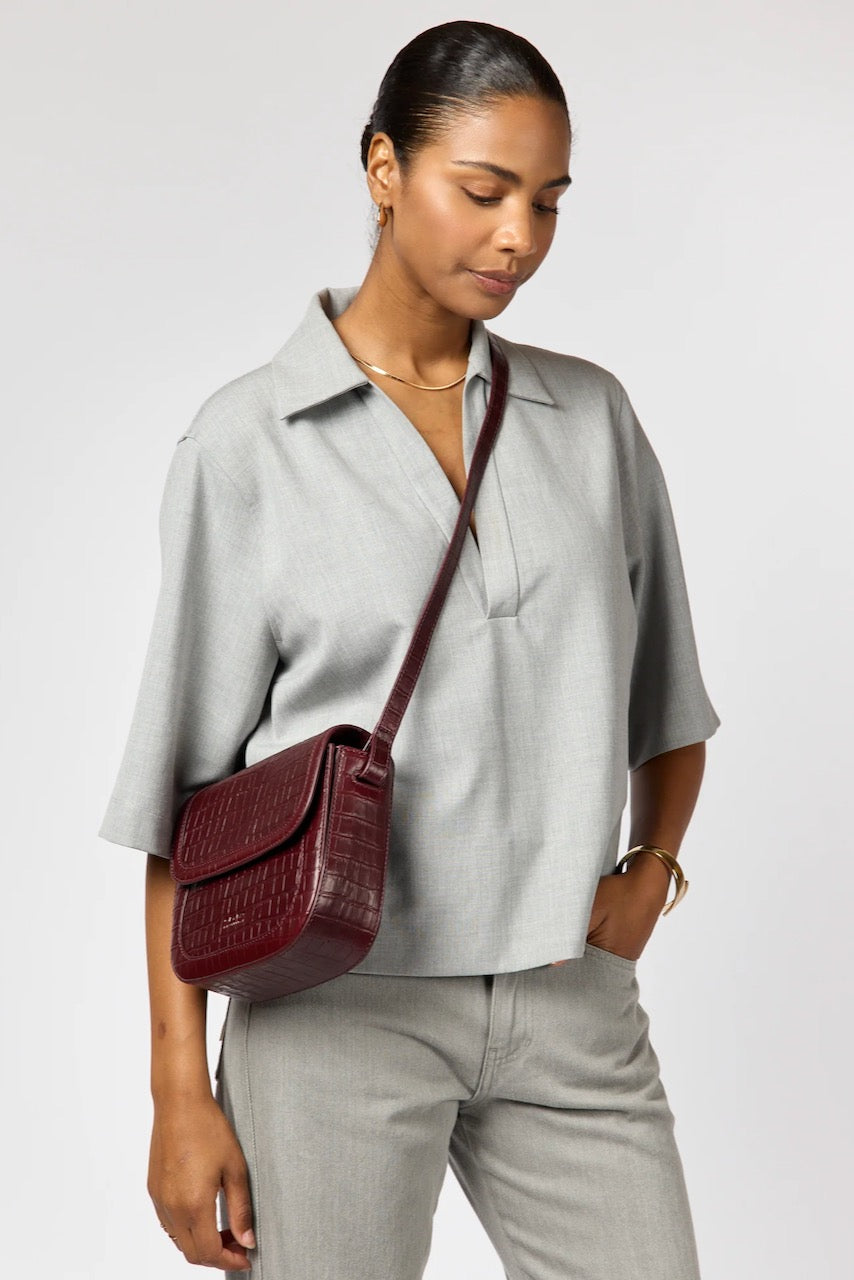 NINA Croco Print Leather