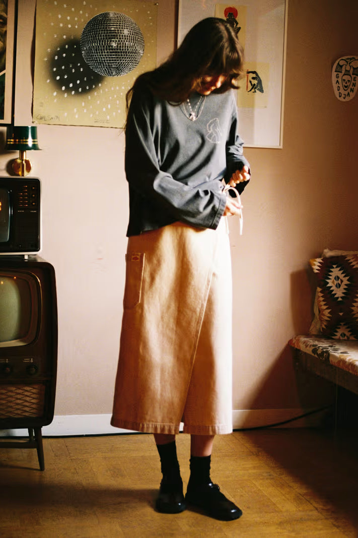 IRMA Skirt Denim pale yellow | Nudie Jeans