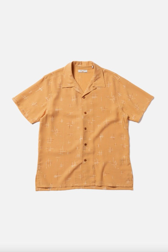 ARVID 50s Hawaii Shirt ochre