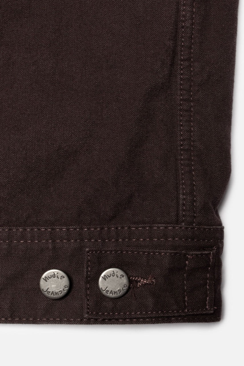 BLAKE Zip Jacket Duck Canvas dark brown