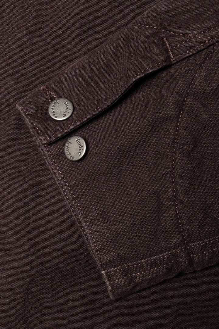 BLAKE Zip Jacket Duck Canvas dark brown