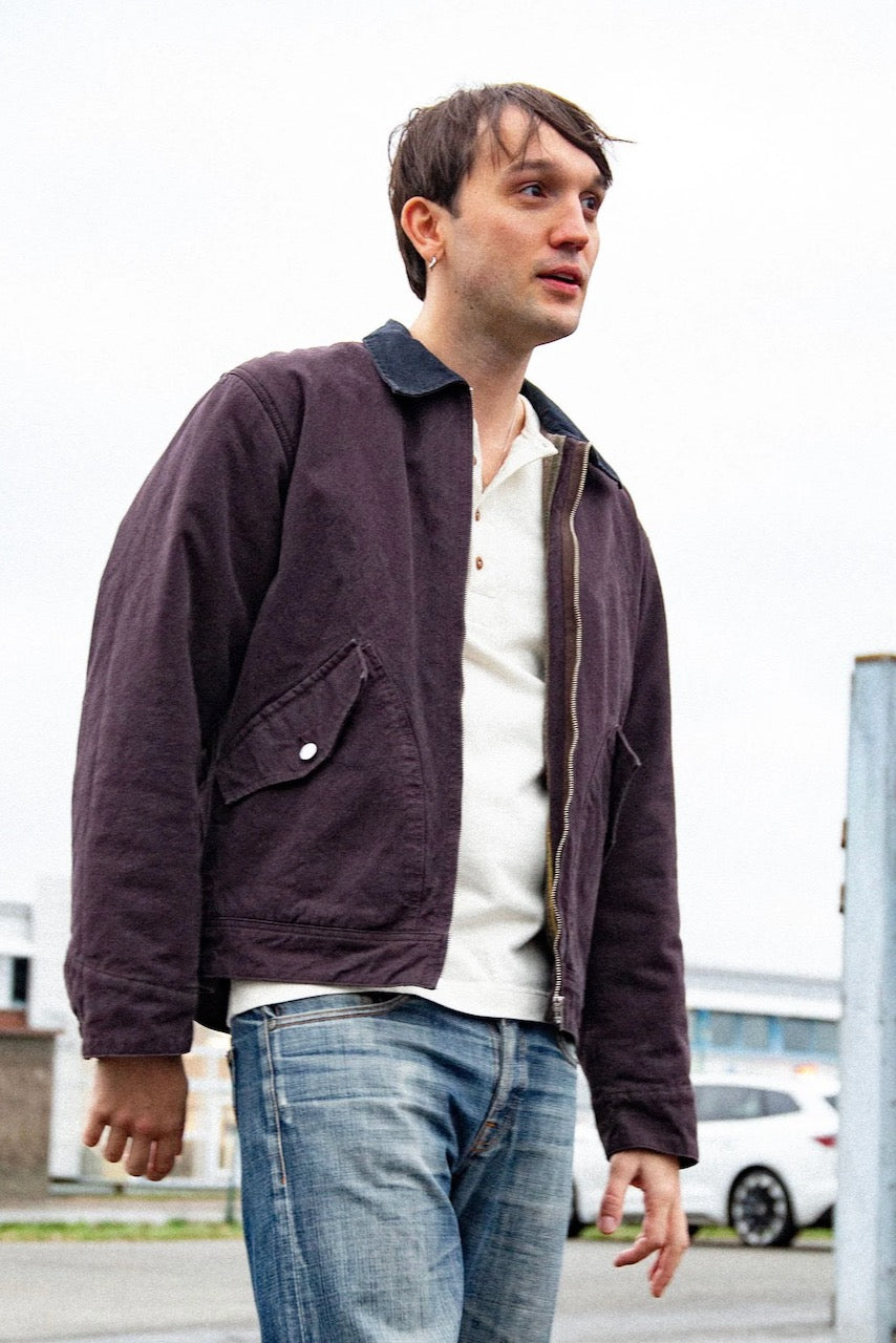 BLAKE Zip Jacket Duck Canvas dark brown