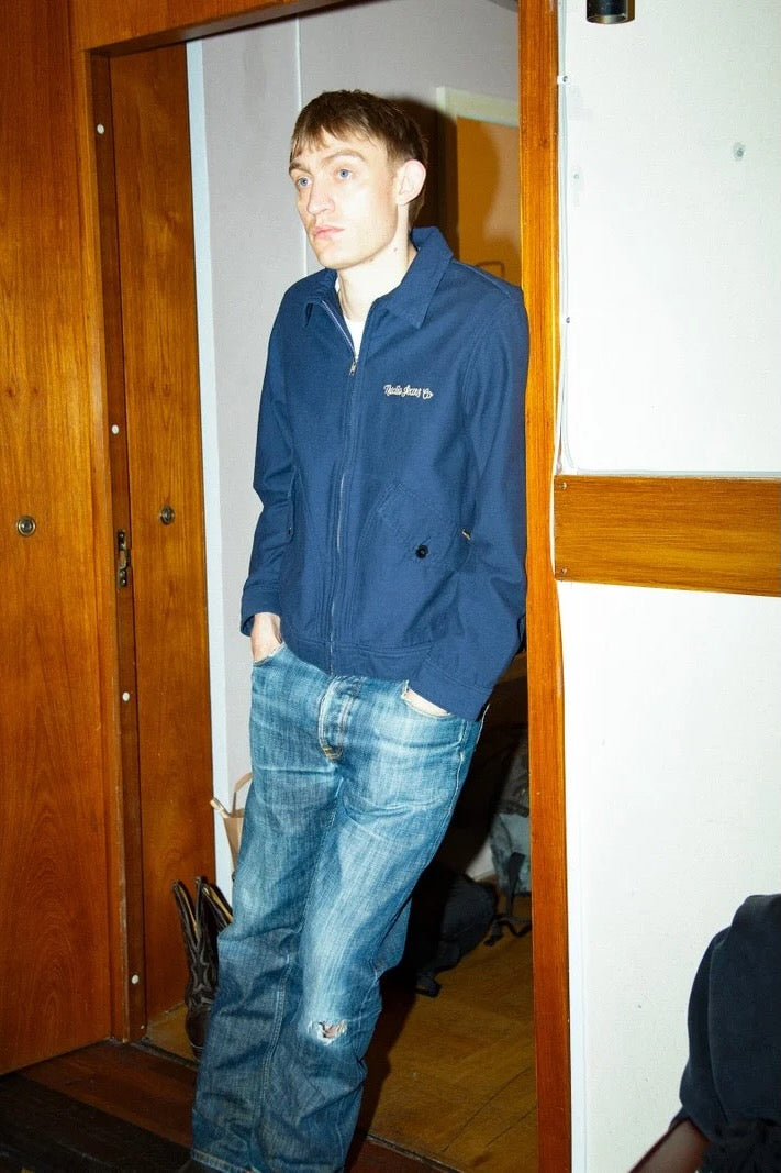 BLAKE Zip Jacket Back Sateen navy