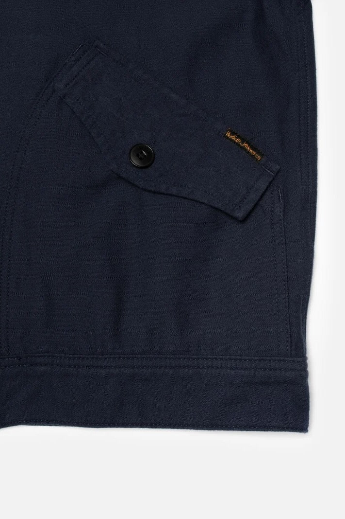 BLAKE Zip Jacket Back Sateen navy