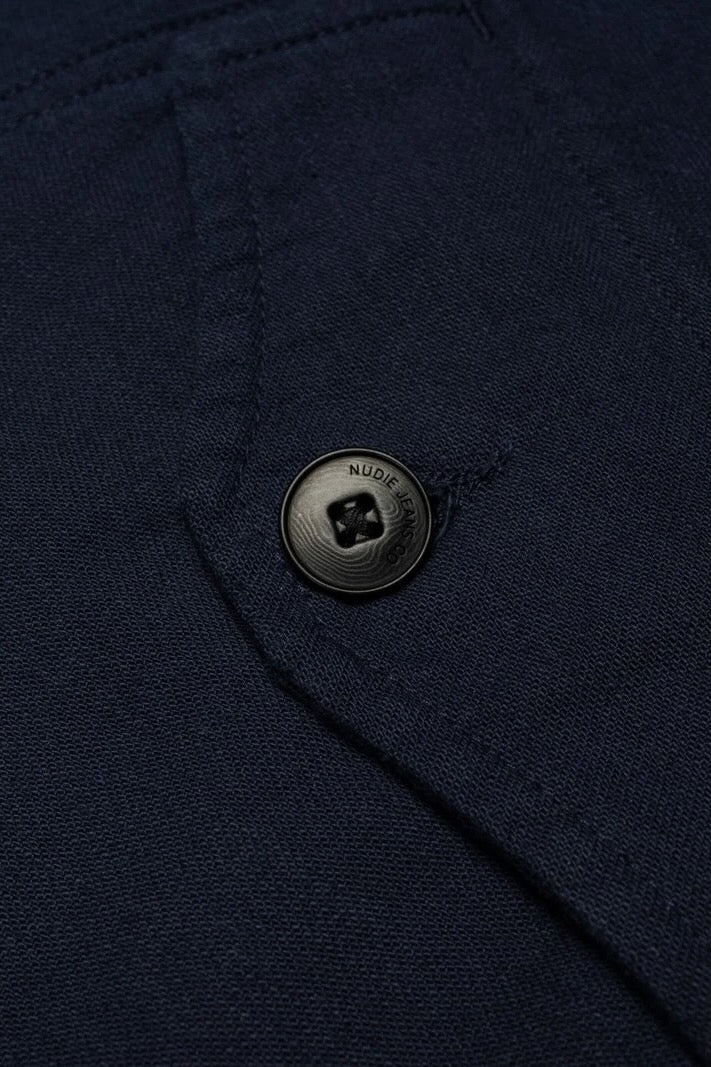 BLAKE Zip Jacket Back Sateen navy