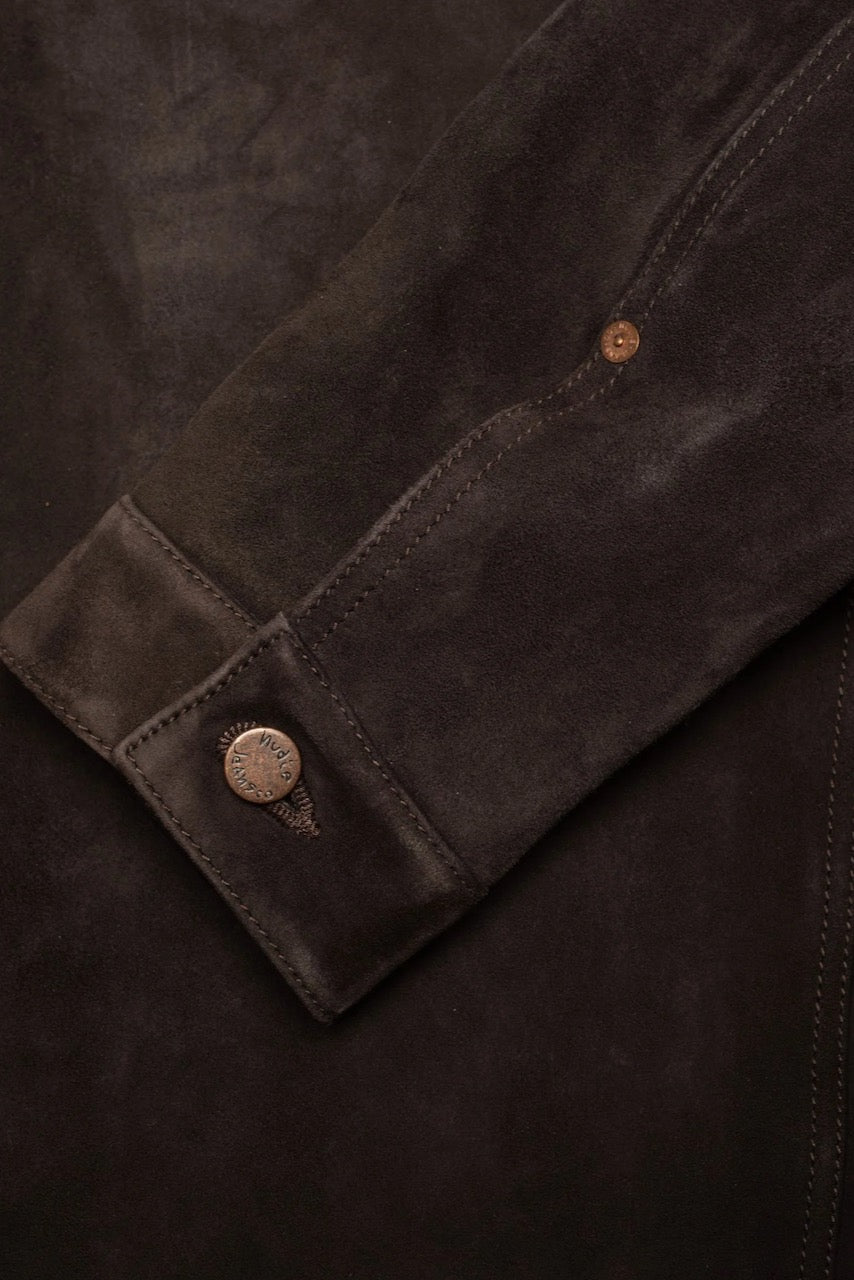 DANTE II Suede Jacket dark brown
