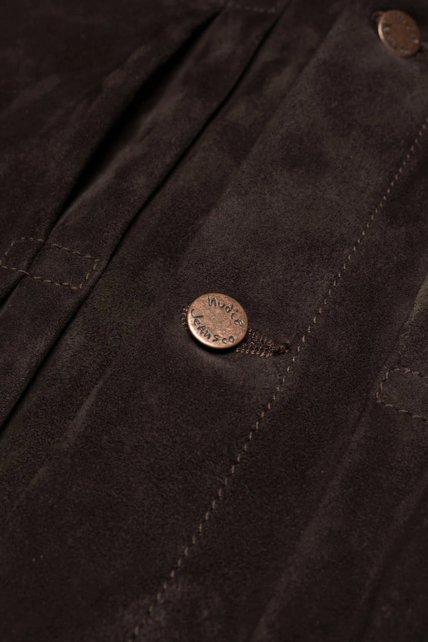 DANTE II Suede Jacket dark brown