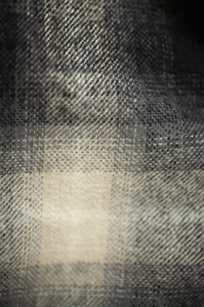 GLENN Padded Shadow Check Shirt black