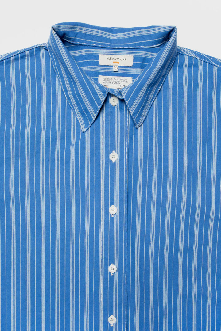 JUTTA Shirt Striped blue/offwhite