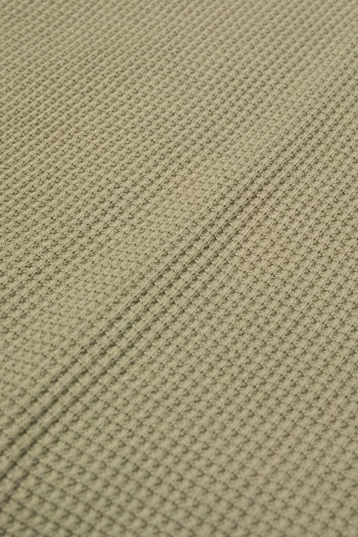 HENLEY Waffle LS T-Shirt desert