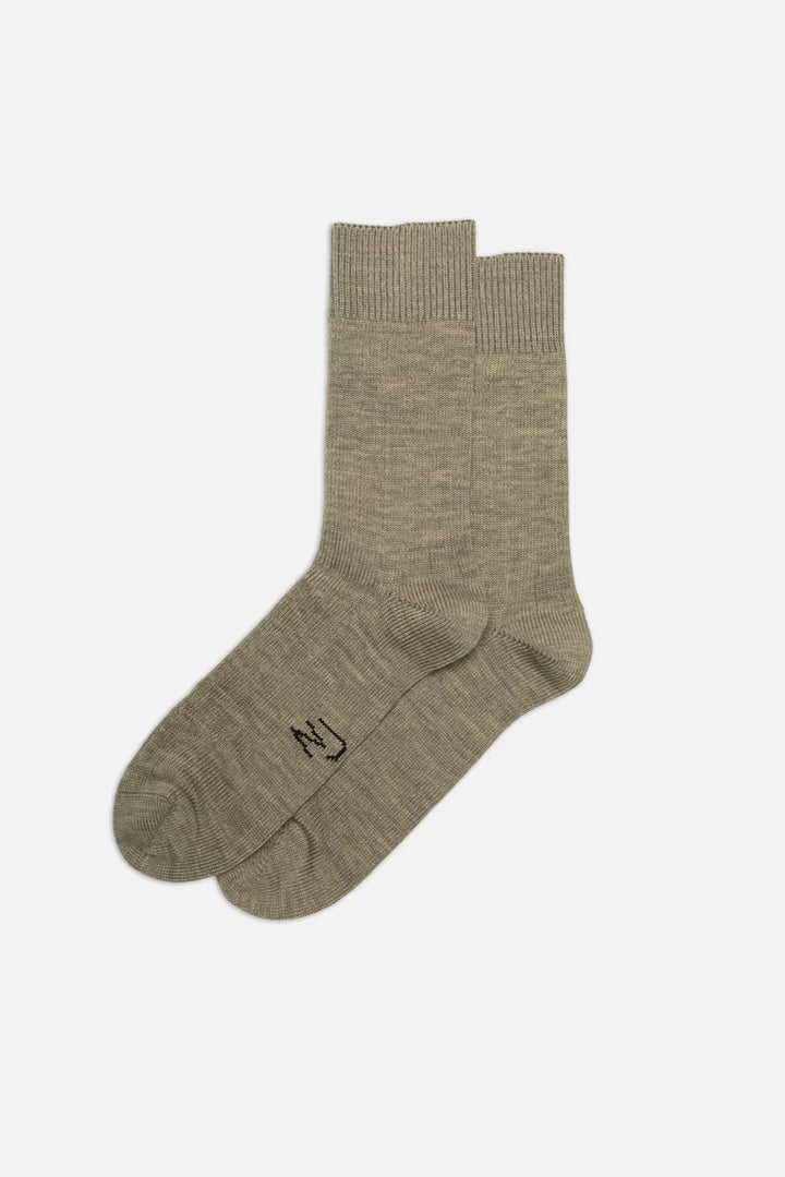 MEN BROAD Ribbed Socks desert