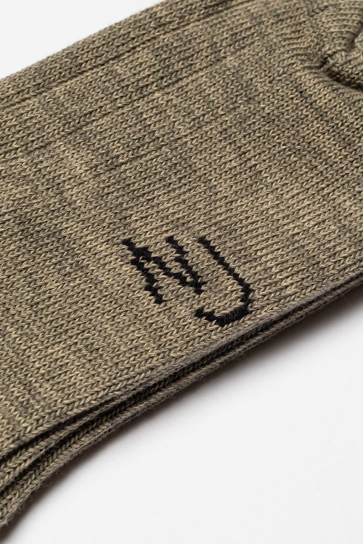 MEN BROAD Ribbed Socks desert