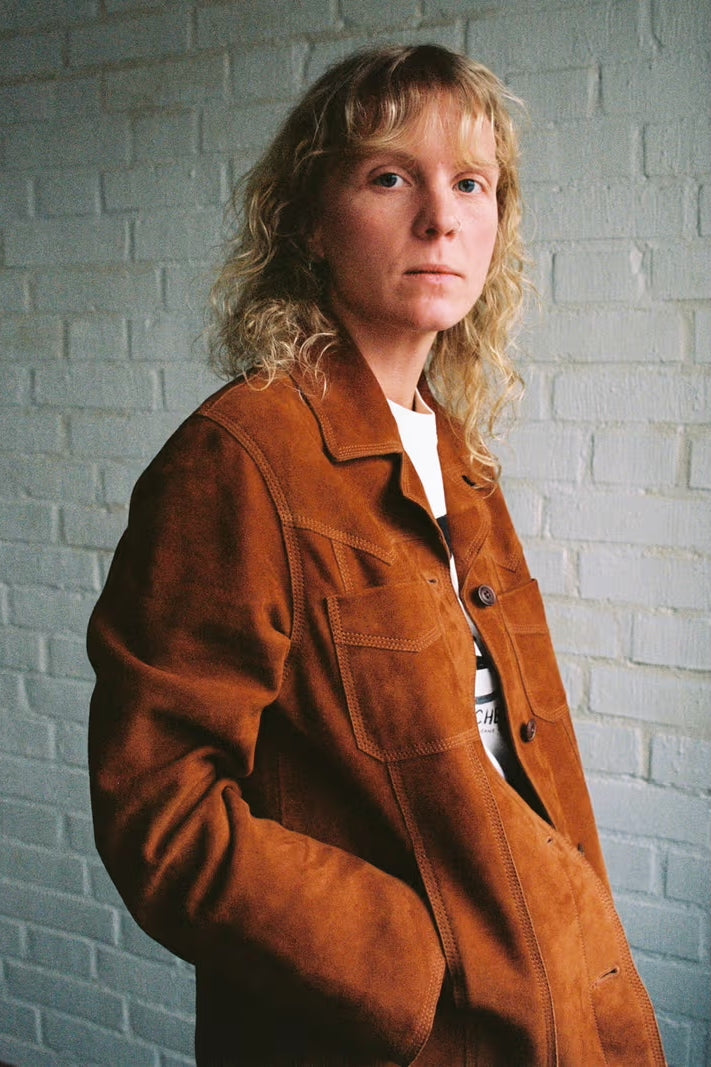 PEGGY Suede Jacket cognac