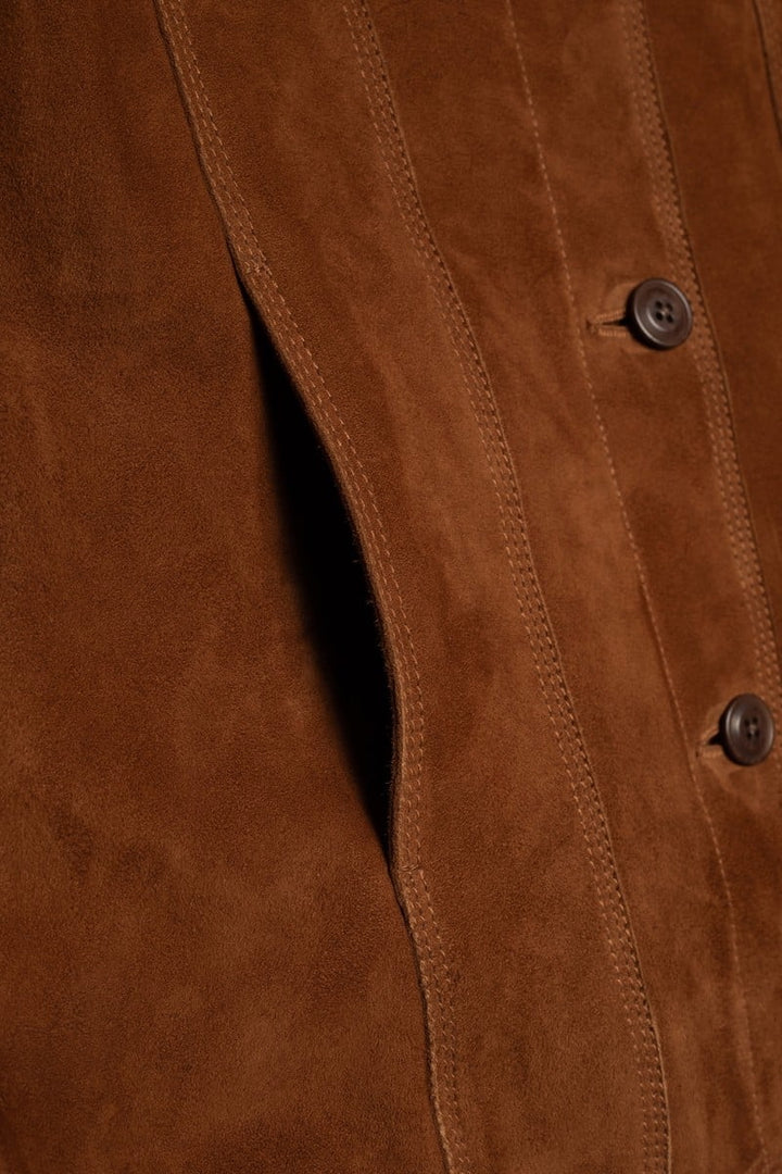PEGGY Suede Jacket cognac