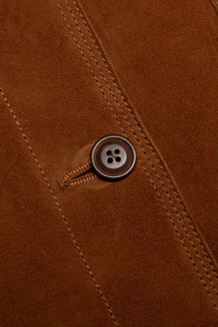 PEGGY Suede Jacket cognac