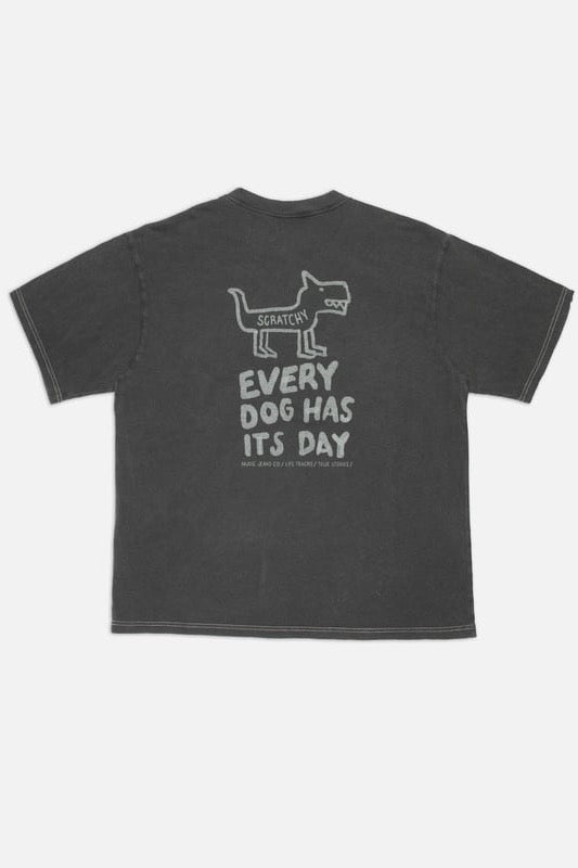 KOFFE Scratched Tracks T-Shirt antracite