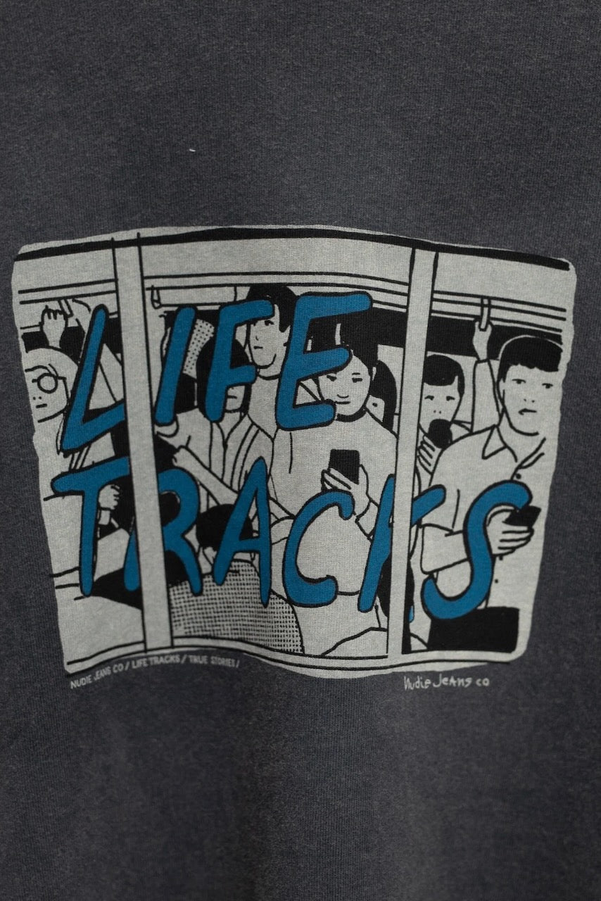 FRANKIE T-Shirt Life Tracks II antracite