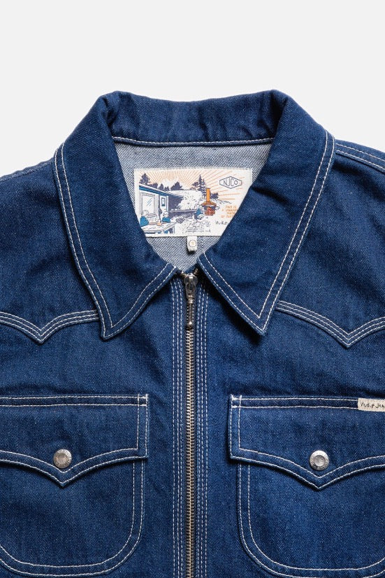 ANJA Western Denim Jacket blue | Nudie Jeans