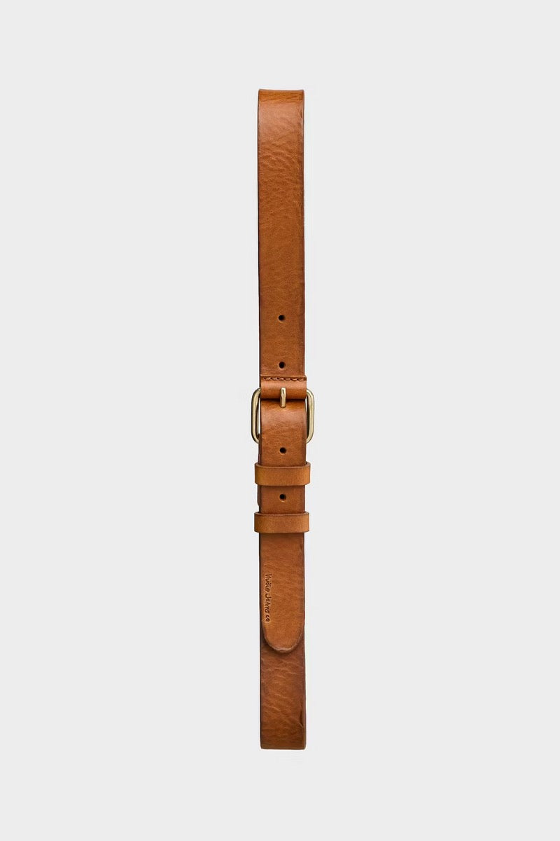 DWAYNE Leather Belt toffee brown