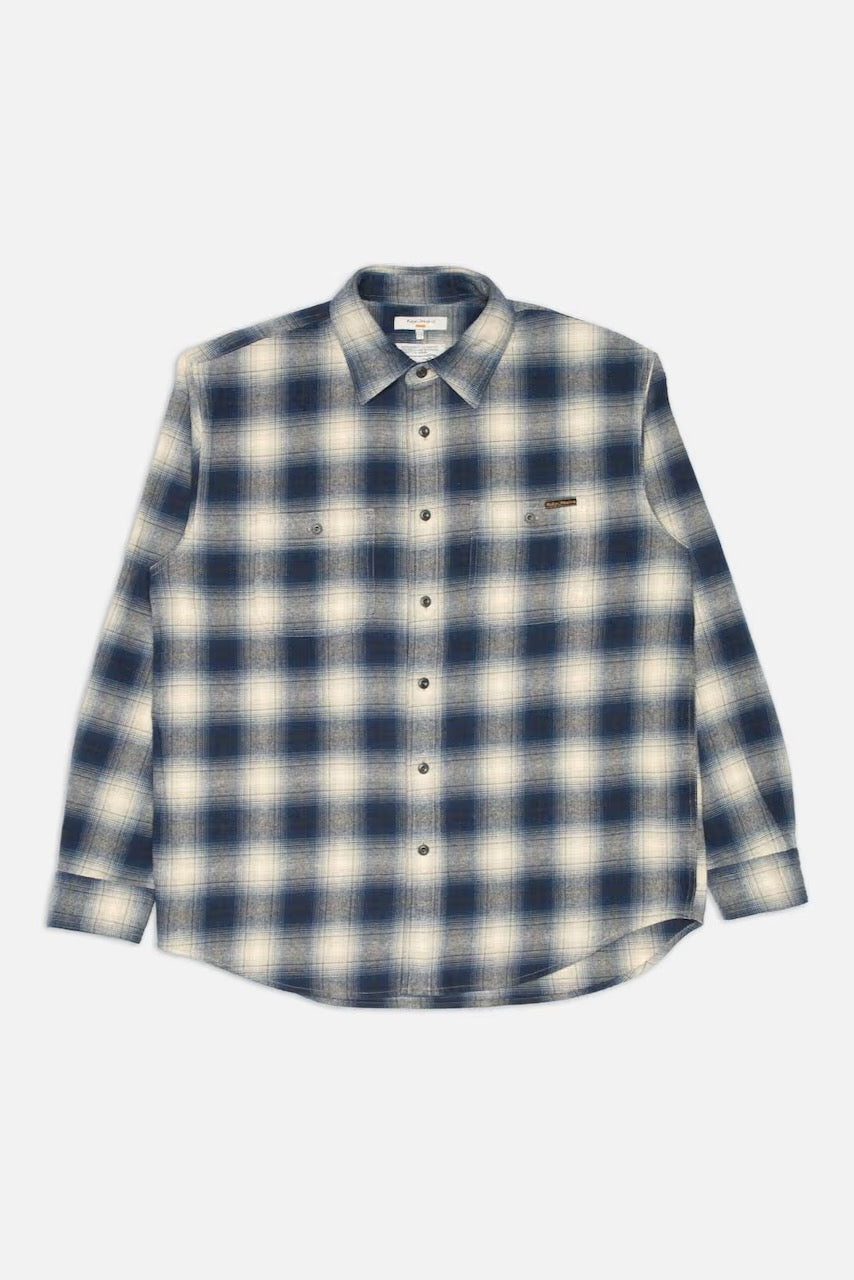 JULIAN Worker Shirt Checked blue