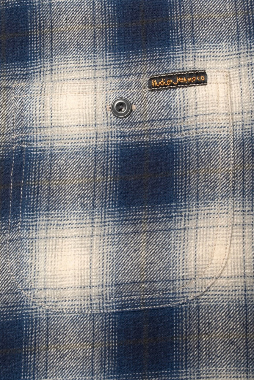 JULIAN Worker Shirt Checked blue