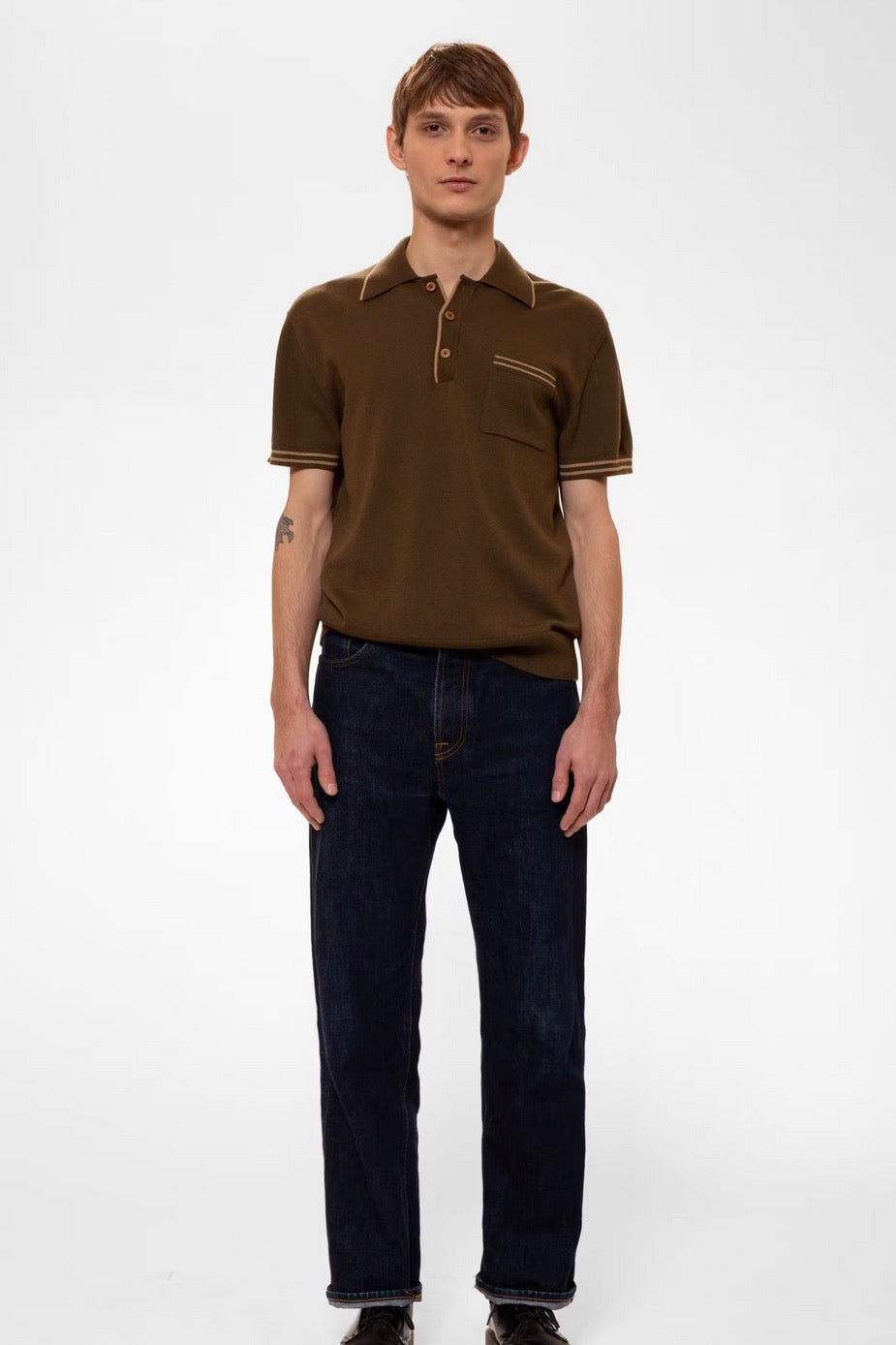 FRIPPE Polo Club Shirt olive | Nudie Jeans