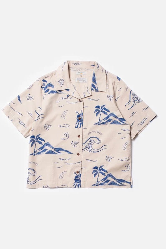MOA Waves Hawaii Shirt ecru