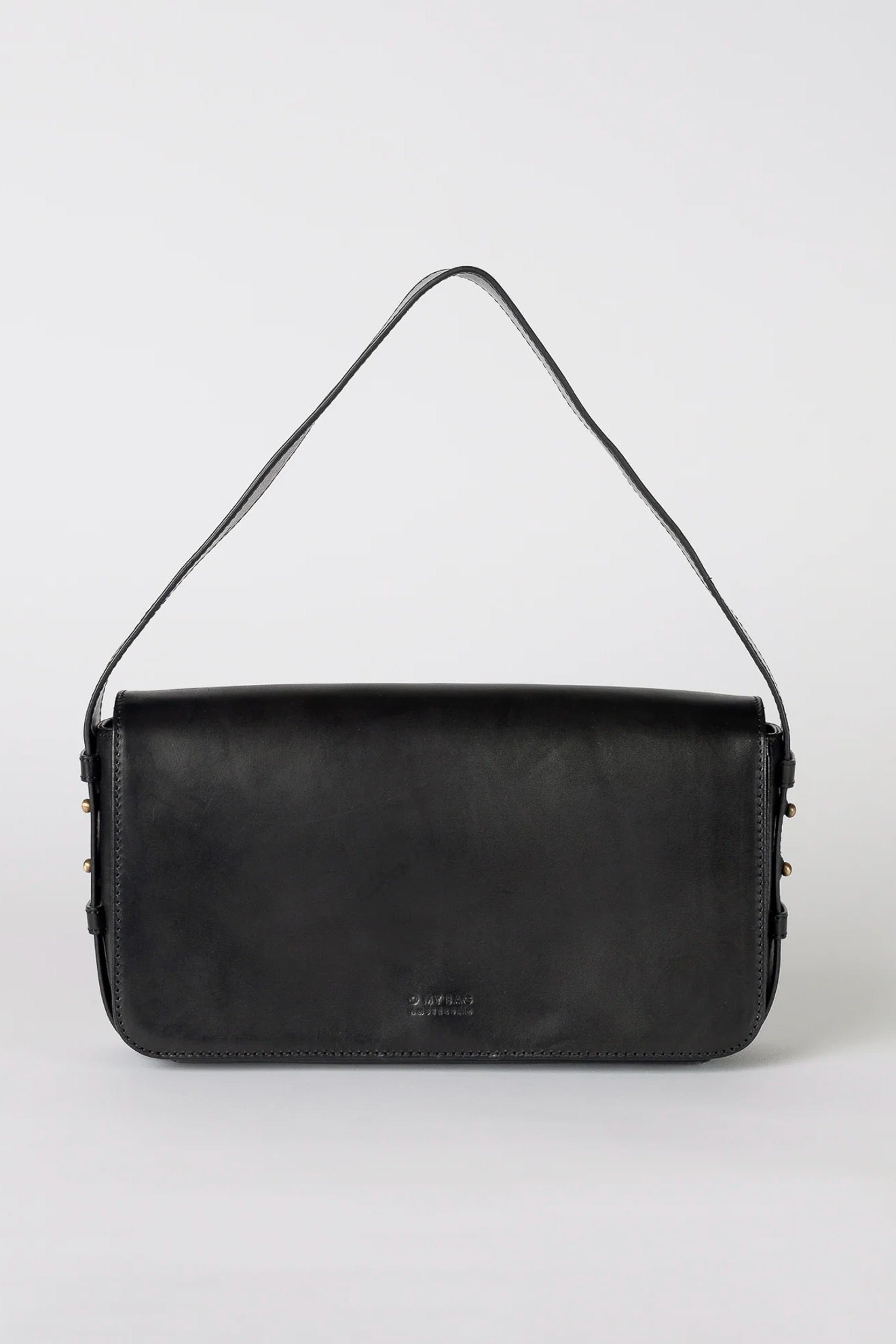 GINA BAGUETTE black classic leather